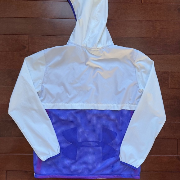 Under Armour Girl's Youth Windbreaker Jacket - Picture 2 of 6